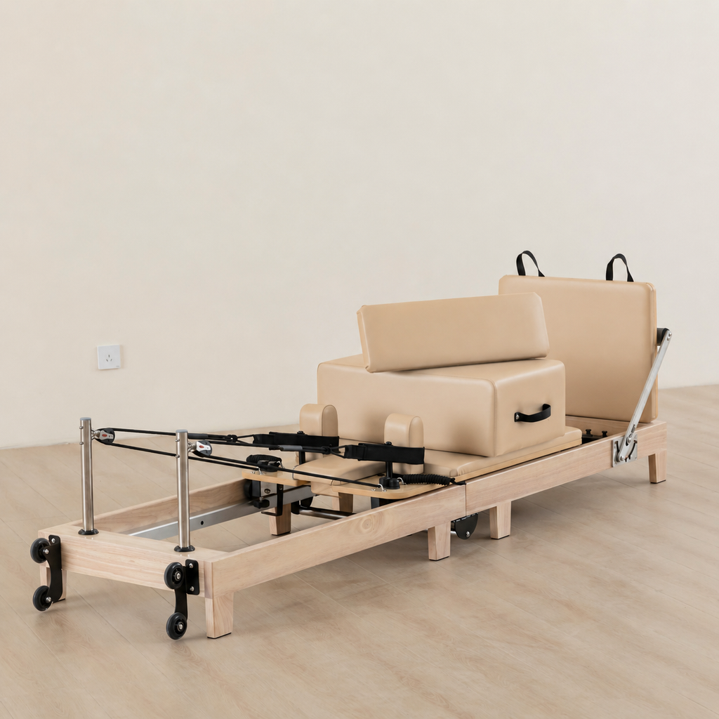 Pilates Reformer Pliable pour la maison - Bois de Chêne Aligna